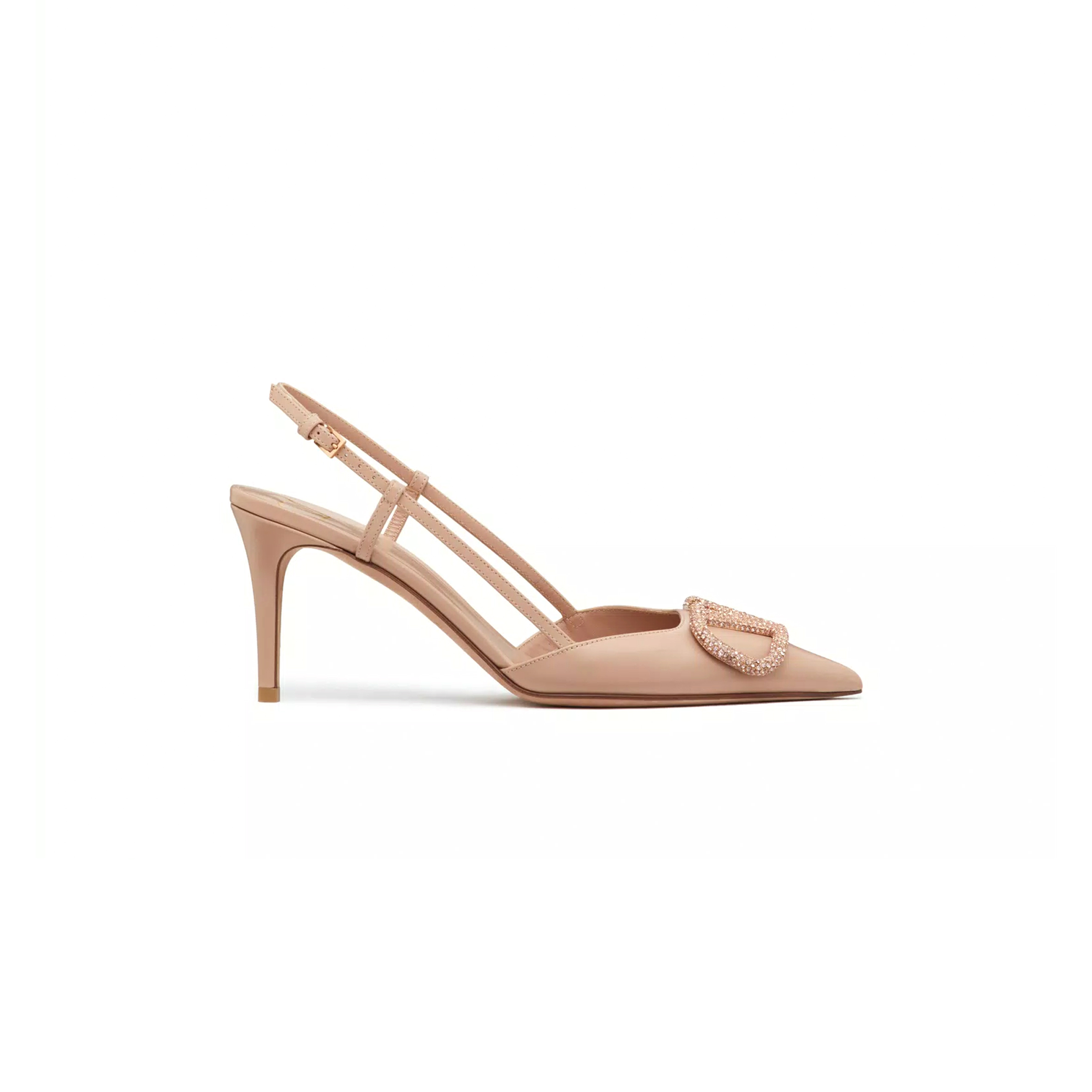 VALENTINO VLOGO SIGNATURE SLINGBACK PUMP IN CALFSKIN LEATHER 80MM 3W2S0R01EST_04W